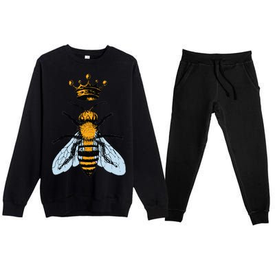 Bee King Crown Premium Crewneck Sweatsuit Set