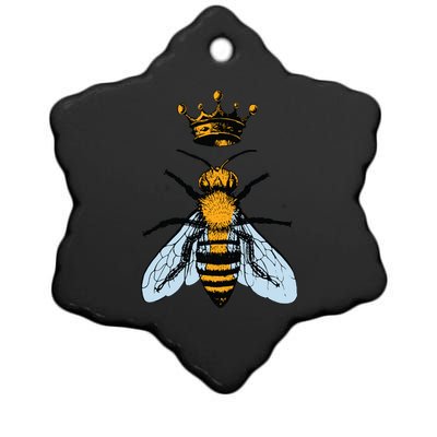 Bee King Crown Ceramic Star Ornament