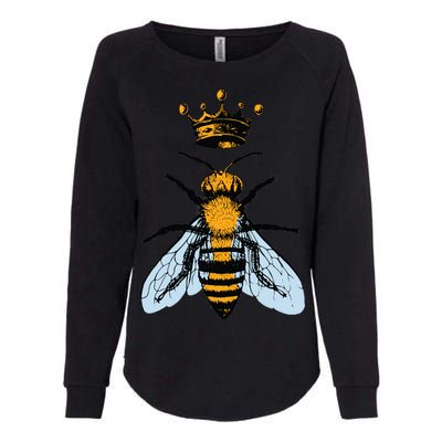 Bee King Crown Womens California Wash Sweatshirt