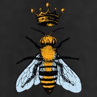 Bee King Crown Trucker Hat