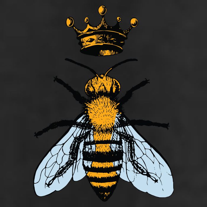 Bee King Crown Trucker Hat