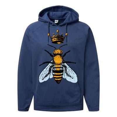 Bee King Crown Performance Fleece Hoodie