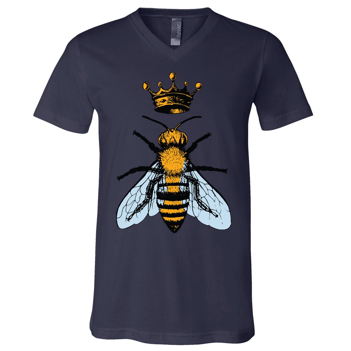 Bee King Crown V-Neck T-Shirt