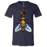 Bee King Crown V-Neck T-Shirt