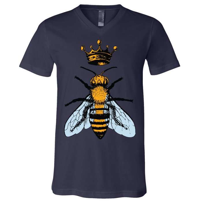 Bee King Crown V-Neck T-Shirt