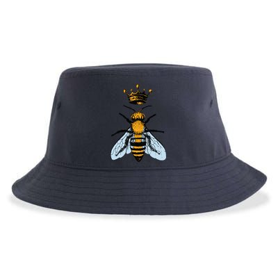 Bee King Crown Sustainable Bucket Hat