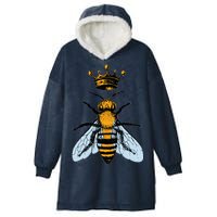 Bee King Crown Hooded Wearable Blanket