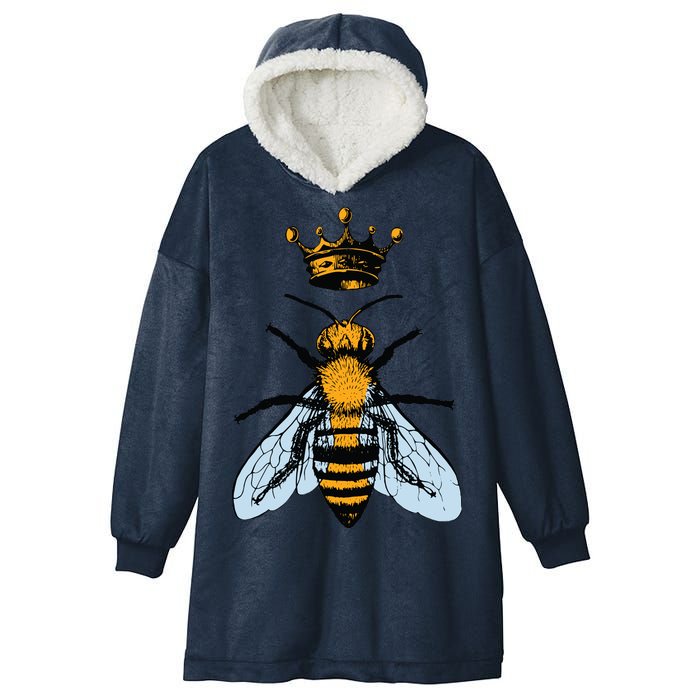 Bee King Crown Hooded Wearable Blanket