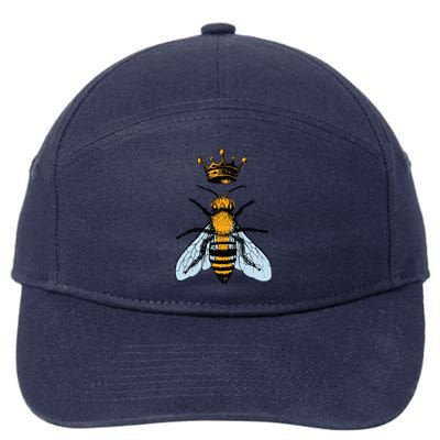 Bee King Crown 7-Panel Snapback Hat