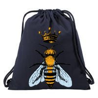 Bee King Crown Drawstring Bag