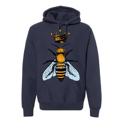 Bee King Crown Premium Hoodie