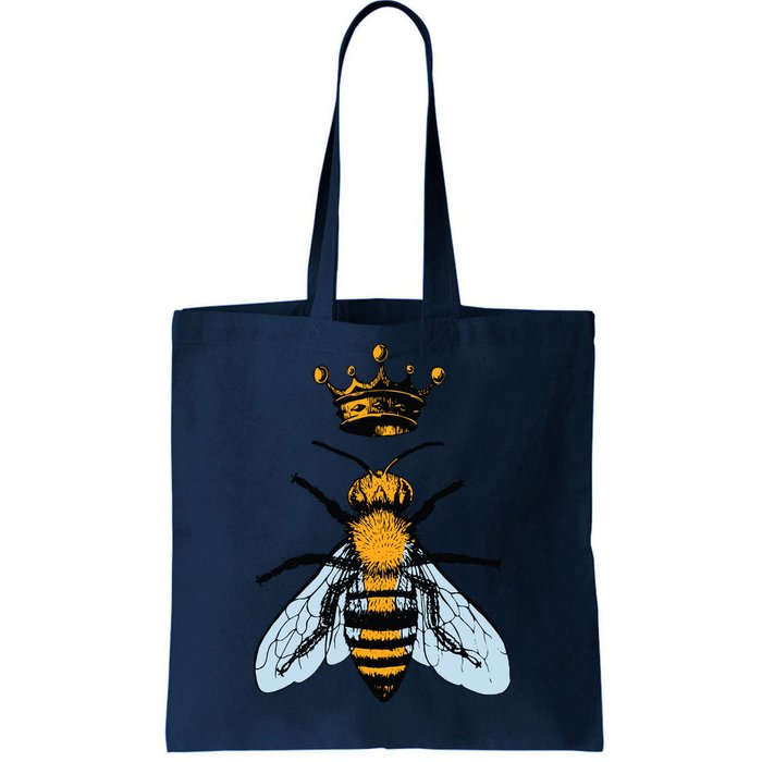 Bee King Crown Tote Bag