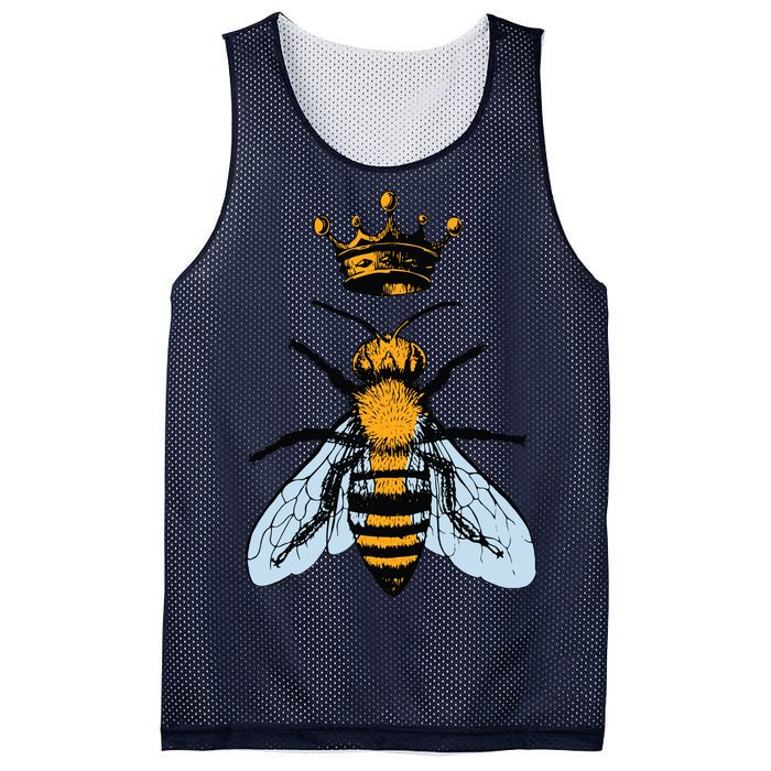 Bee King Crown Mesh Reversible Basketball Jersey Tank