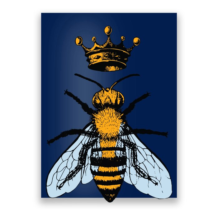 Bee King Crown Poster