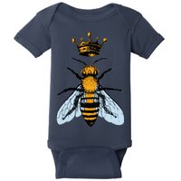 Bee King Crown Baby Bodysuit