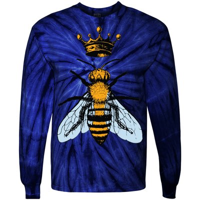 Bee King Crown Tie-Dye Long Sleeve Shirt