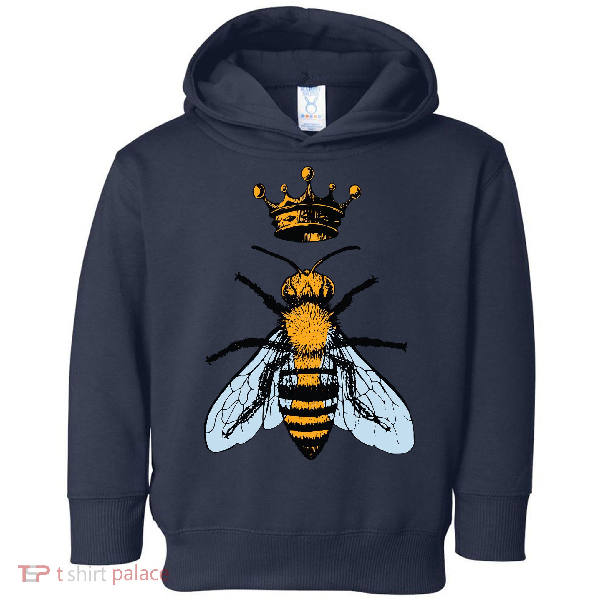 Bee King Crown Toddler Hoodie