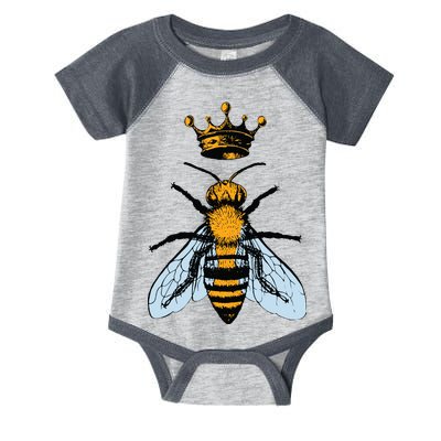 Bee King Crown Infant Baby Jersey Bodysuit