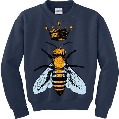 Bee King Crown Kids Sweatshirt