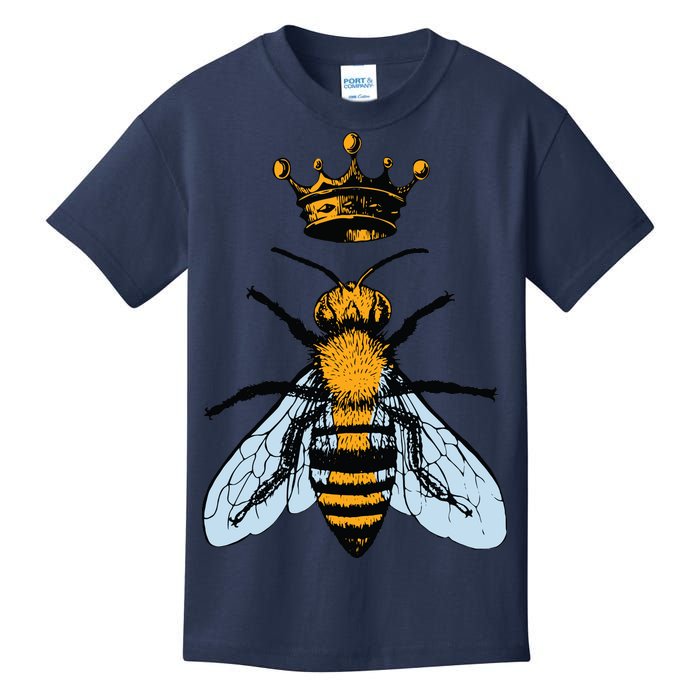 Bee King Crown Kids T-Shirt