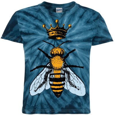 Bee King Crown Kids Tie-Dye T-Shirt