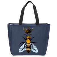 Bee King Crown Zip Tote Bag