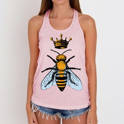 Bee King Crown Women's Knotted Racerback Tank