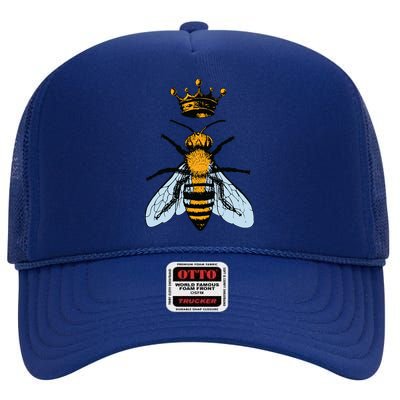 Bee King Crown High Crown Mesh Back Trucker Hat