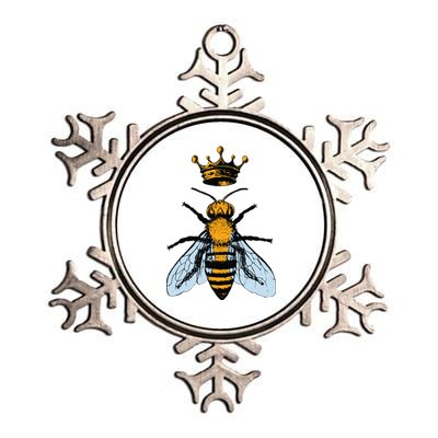 Bee King Crown Metallic Star Ornament