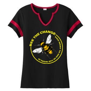 Bee The Change Ladies Halftime Notch Neck Tee