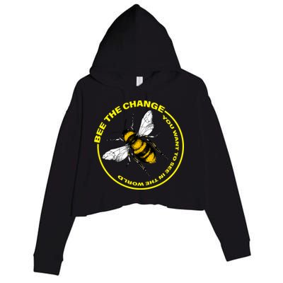 Bee The Change Crop Fleece Hoodie
