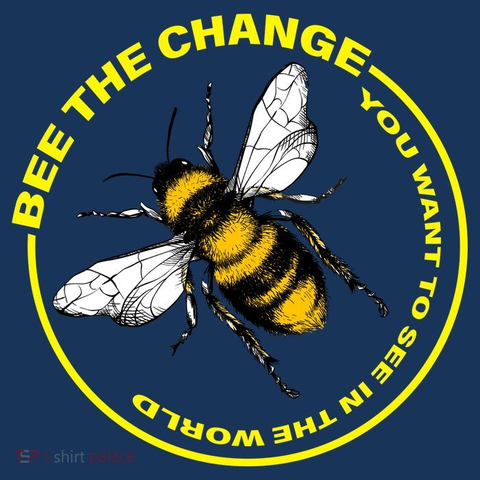 Bee The Change Drawstring Bag