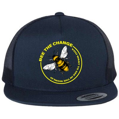 Bee The Change Flat Bill Trucker Hat