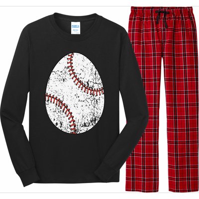 Baseball Easter Egg Long Sleeve Pajama Set