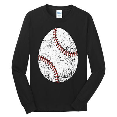 Baseball Easter Egg Tall Long Sleeve T-Shirt