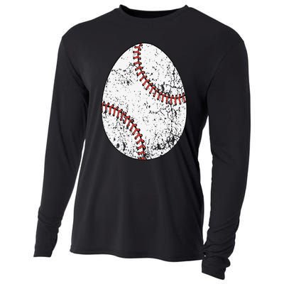 Baseball Easter Egg Cooling Performance Long Sleeve Crew