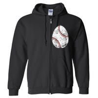 Baseball Easter Egg Full Zip Hoodie