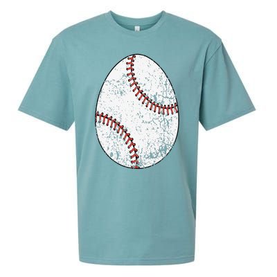 Baseball Easter Egg Sueded Cloud Jersey T-Shirt