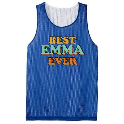 Best Emma Ever Funny Name Humor Nickname Sarcastic Friends Great Gift Mesh Reversible Basketball Jersey Tank