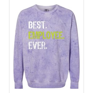 Best Employee Ever Employee Of The Month Colorblast Crewneck Sweatshirt