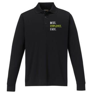 Best Employee Ever Employee Of The Month Performance Long Sleeve Polo