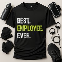 Best Employee Ever Employee Of The Month Cooling Performance Crew T-Shirt
