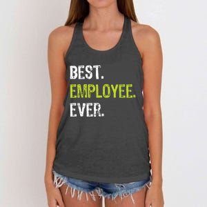 Best Employee Ever Employee Of The Month Women's Knotted Racerback Tank