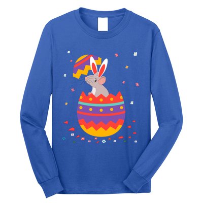 Bunny Ears Eggs Costume Cute Easter Day Graphic Rat Great Gift Long Sleeve Shirt