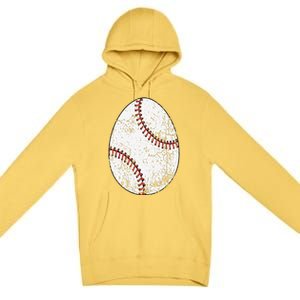 Baseball Easter Egg Premium Pullover Hoodie