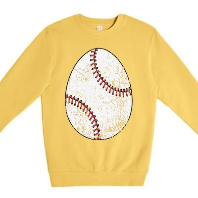 Baseball Easter Egg Premium Crewneck Sweatshirt