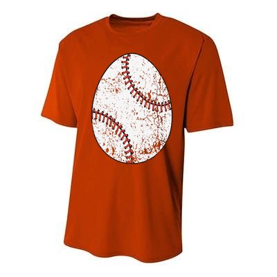 Baseball Easter Egg Performance Sprint T-Shirt