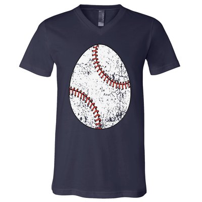 Baseball Easter Egg V-Neck T-Shirt