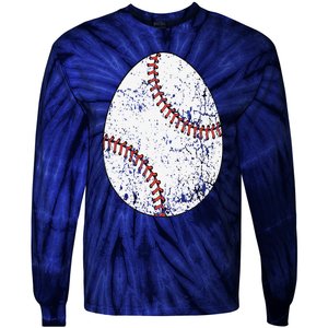 Baseball Easter Egg Tie-Dye Long Sleeve Shirt