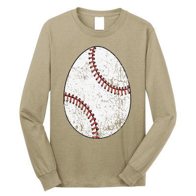 Baseball Easter Egg Long Sleeve Shirt